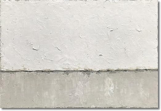 NANKAI Large Abstract Painting Hand-Painted Grey White Minimalist Painting on Canvas Modern Abstr... | Amazon (US)