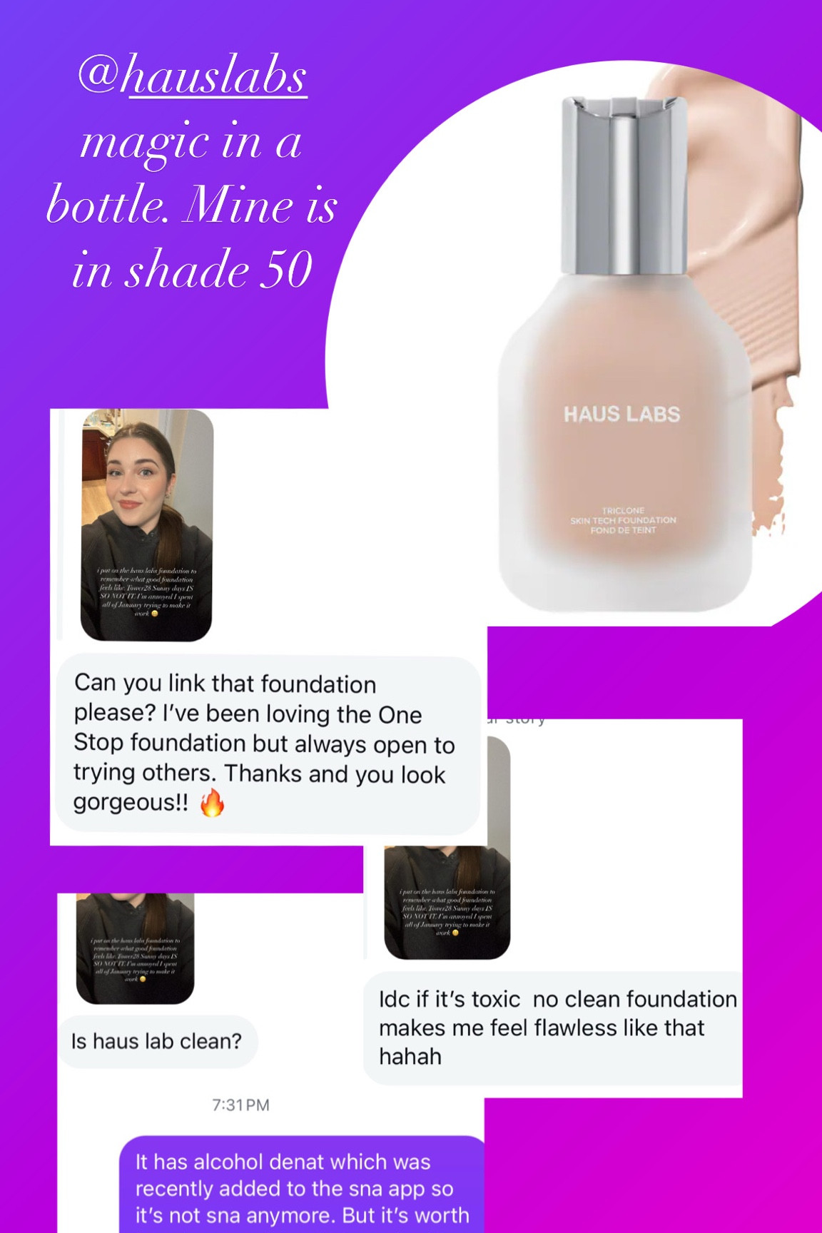 If you want flawless skin, grab this Haus labs foundation ! 

#LTKBeauty