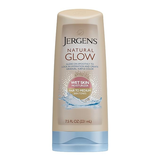 Jergens Natural Glow In-shower Lotion, for Fair to Medium Skin Tone, Wet Skin, Sunless Tanner Loc... | Amazon (US)