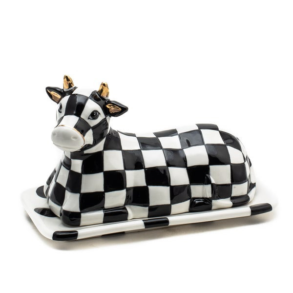 MacKenzie-Childs Cow Creamery Butter Dish | MacKenzie-Childs