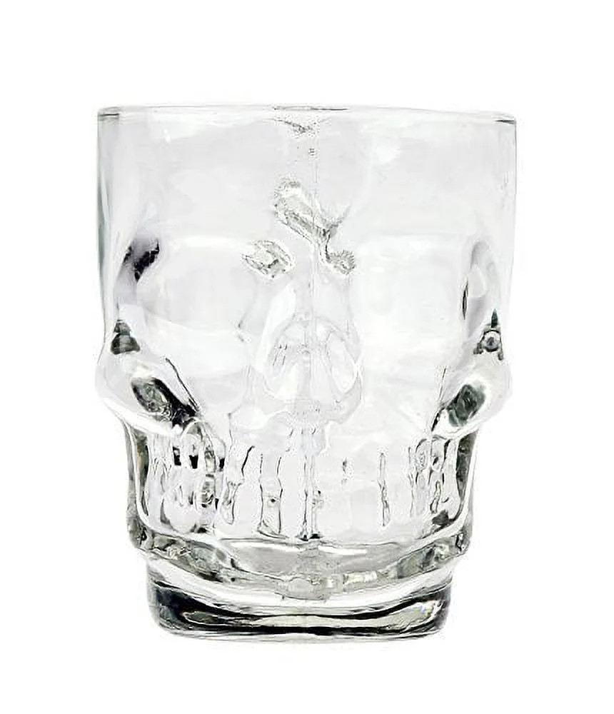 Novelty Glass Skull Face Drinking Mug 18oz Beer Juice Water Drinking Glasses - Walmart.com | Walmart (US)