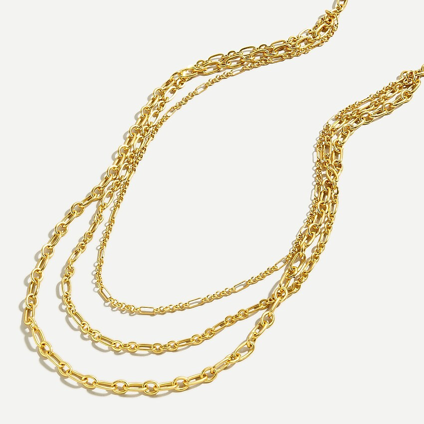 Layered chain link necklace | J. Crew US