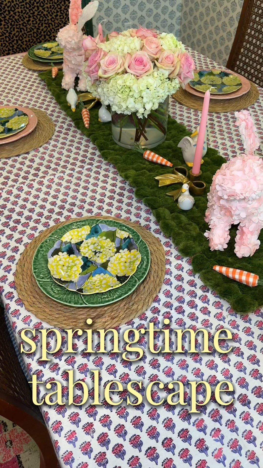 easter/ spring tablescape🐰💐 pastel spring decor

hydrangea plates are last year anthropologie, bunnies are home goods 





#LTKSeasonal #LTKParties #LTKHome