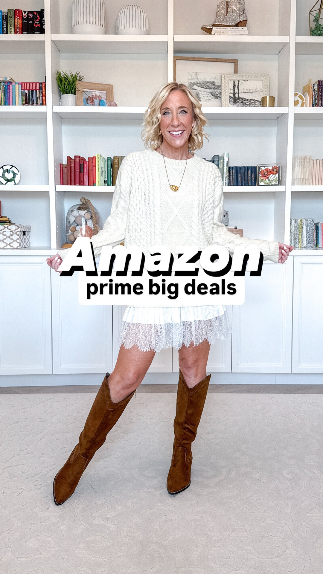 Amazon: prime big deals #ad
1. 2 Piece Half Zip Set - size small.
2. Casual Sneakers - size up a 1/2.
3. Oversized Crewneck Cable Knit Pullover Sweater - size small.
4. Sleeveless Pleated Sweater Dress - size small.
* Faux Suede Jacket - size small.
5. Yoga Work Pants - size small, petite.
6. Crochet Cap Sleeve Sweater - size small.
7. Wide Leg Palazzo Trousers - size small.
8. Double lined tops (long, short, sleeveless) - all size small.
9. Ribbed Vest Tank - size small.
10. Wide Leg Linen Pants - size small.
11. Faux Suede Mini Tote Bag 
12. Butterluxe Workout Leggings - size small.
13. Seamless Workout Top - size small.
14. Butterlift Wide Leg Pants - size small.
15. Wireless Seamless Bra - size medium.
@amazon #founditonAmazon 


#LTKFindsUnder50 #LTKSaleAlert #LTKSeasonal