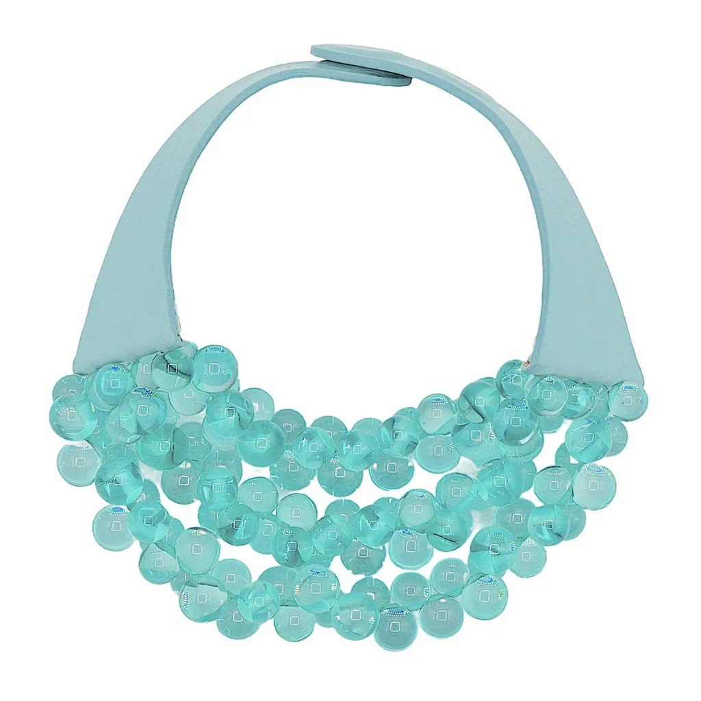 BELLA NECKLACE -BUBBLE AQUA | Heidi Houston