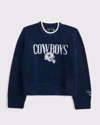 Women's The A&F Madeline Dallas Cowboys Crew Sweater | Women's Tops | Abercrombie.com | Abercrombie & Fitch (US)