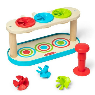 Melissa & Doug Match & Push Spinning Tops Wooden Developmental Skills Learning Toy | Target