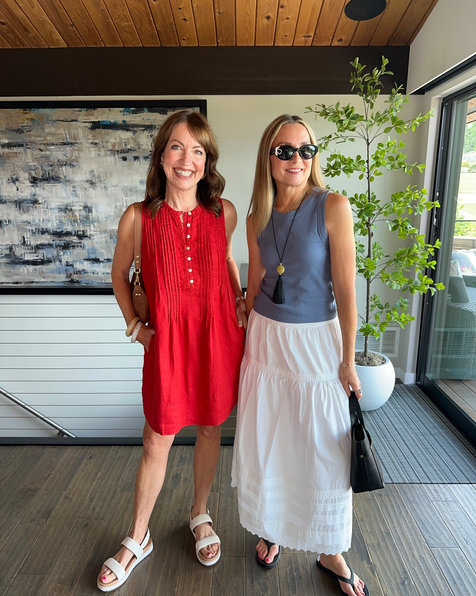 The more we shop @Quince  the more we realize they have the cutest styles for travel or any summer scenario! We absolutely love their linen pieces! 

Julie loved the linen shorts so much she got them in another color, and I had  to have Julie’s linen skirt in gingham. Quince also has super cute shoes and accessories- all for such affordable prices! Which look is your favorite?
#quincepartner #liketkit 

Quince, linen dress, linen shorts, linen skirt, denim shirt, linen vest, white midi skirt, tank top

#LTKOver40 #LTKgrwm #LTKootd

#LTKTravel