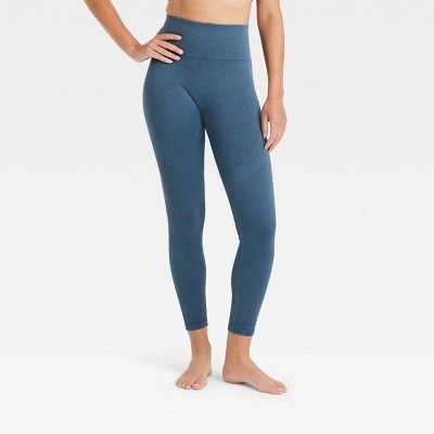 Women's High-Rise Ribbed Seamless 7/8 Leggings - JoyLab™ | Target
