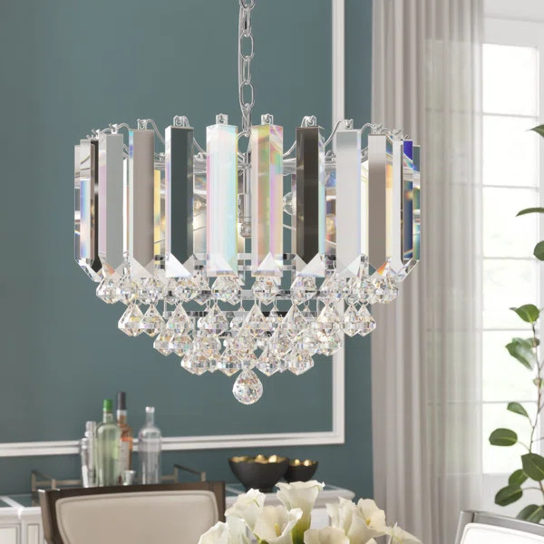 Birchley 2-Light Crystal Chandelier | Wayfair North America