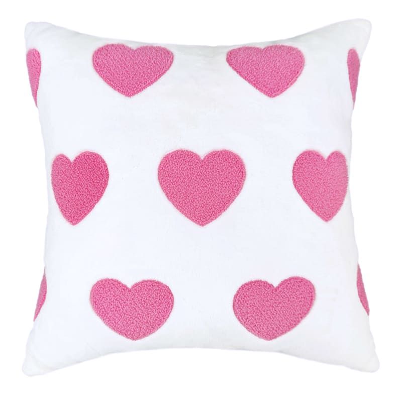 Pink Valentine's Hearts Throw Pillow, 18" | At Home