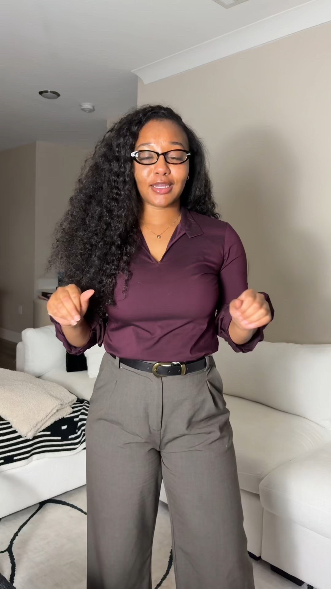 Day 4/10 Work Outfits 🤍

Top: @7th Avenue 
Pants: @H&M 
Shoes & Glasses: @SHEINUS 

Similar pieces linked 


#LTKWorkwear #LTKgrwm #LTKootd