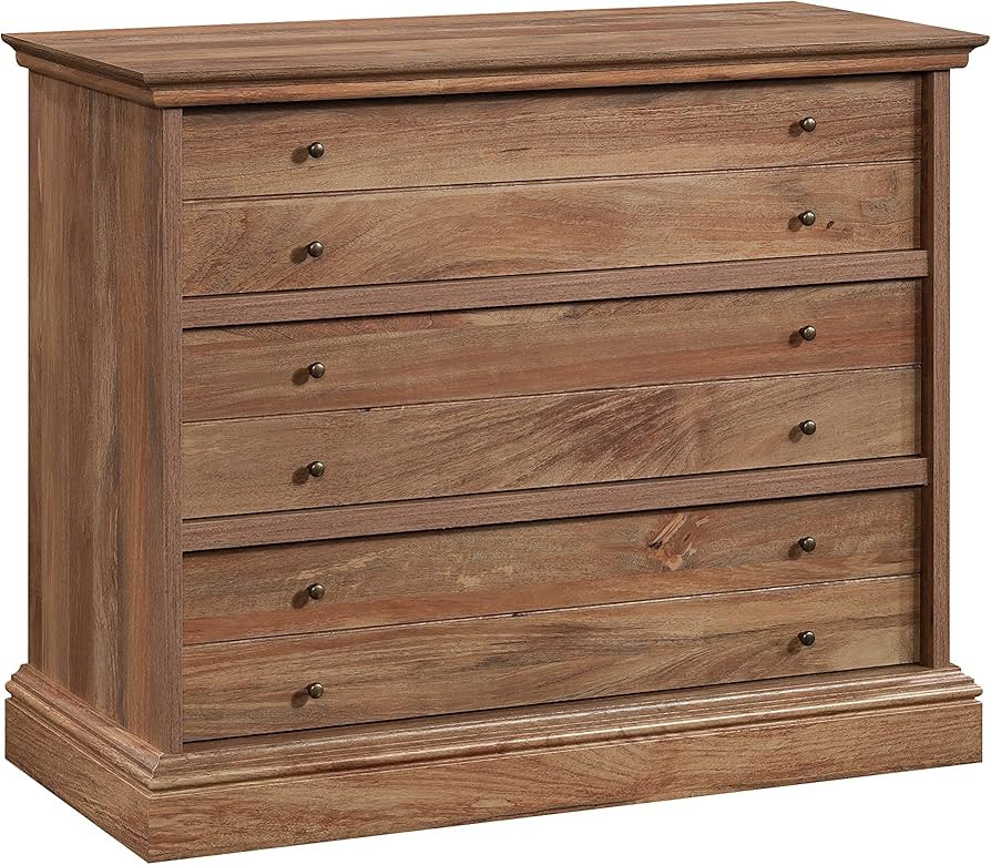 Sauder Barrister Lane 3-Drawer Chest, L: 36.46" x W: 16.69" x H: 29.37", Sindoori Mango finish | Amazon (US)