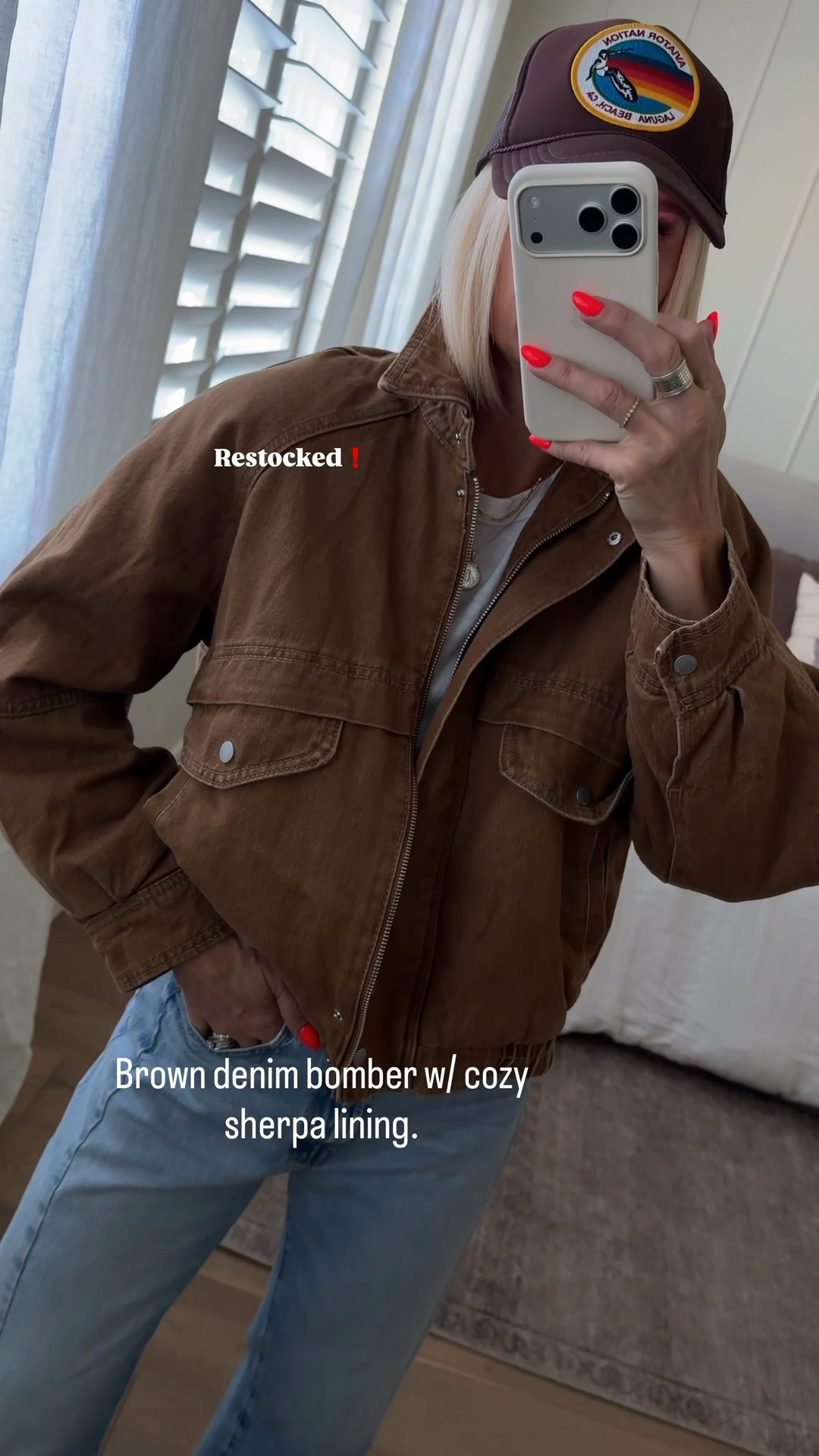 This @Target jacket is back in stock! The prettiest brown and the coziest fleece lining. Fits tts , wearing a medium

#LTKmomlife #LTKOver40 #LTKgrwm