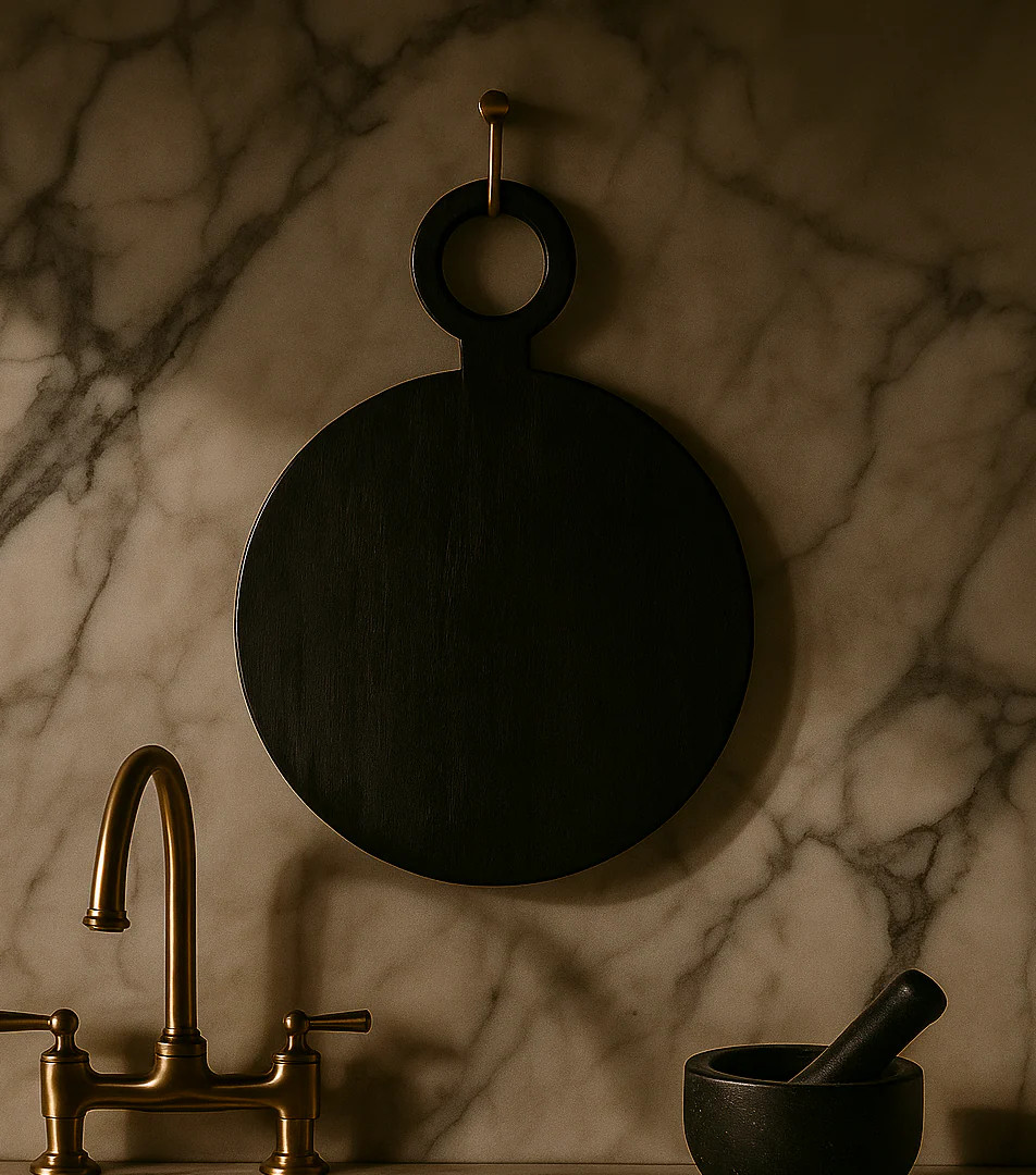 Beecher Wood Board, Round | Pepper + Vetiver