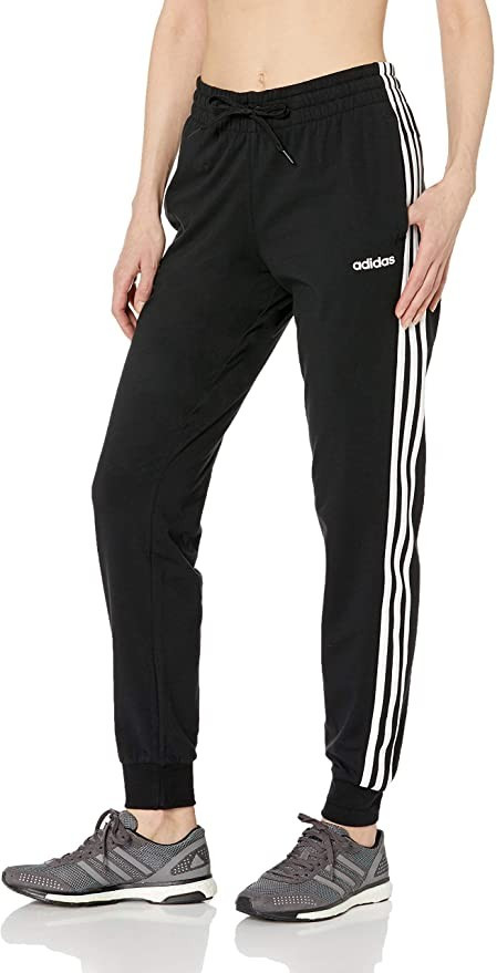 adidas Essentials Women's 3-Stripes Single Jersey Pants | Amazon (US)