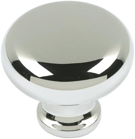 Atlas Homewares A819-PN 1-1/4-Inch Euro-Tech Collection Round Knob, Polished Nickel | Amazon (US)