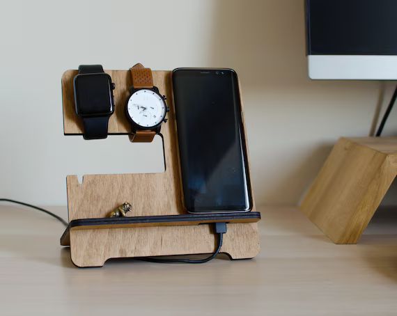 Personalizated Wooden Iphone Docking Station Tech Accessory | Etsy | Etsy (US)