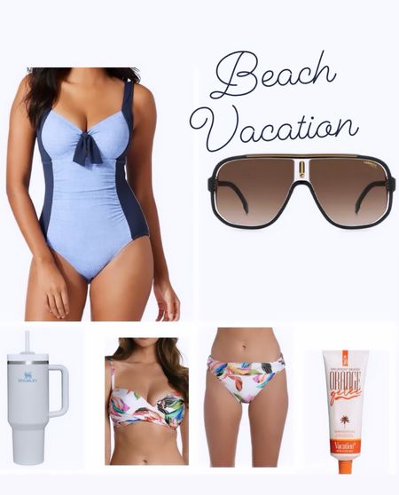 Women’s swimsuit, beach vacation, bikini, Stanley cup 

#LTKSeasonal #LTKMidsize #LTKSwim