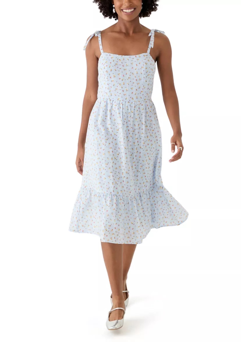 Women's Eyelet Midi Dress | Belk