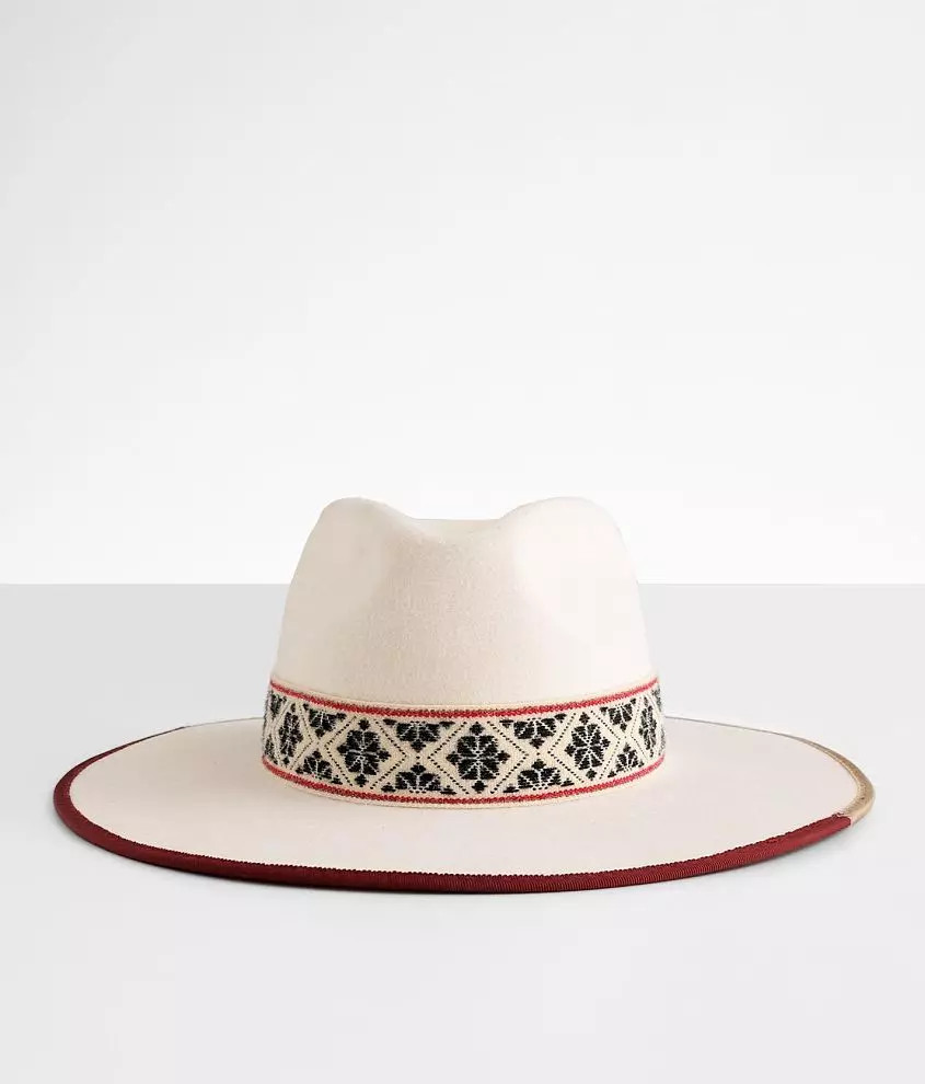 Banded Two-Tone Brim Panama Hat | Buckle