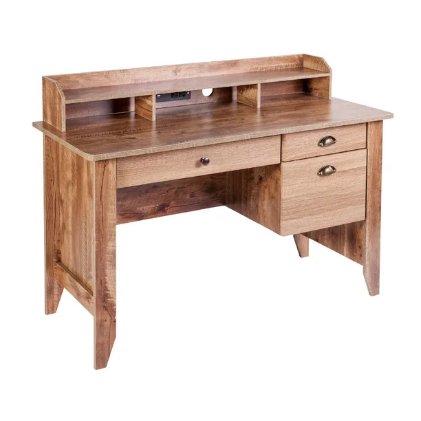Eleanor Executive Desk with Hutch, USB and Charger Hub | Walmart (US)