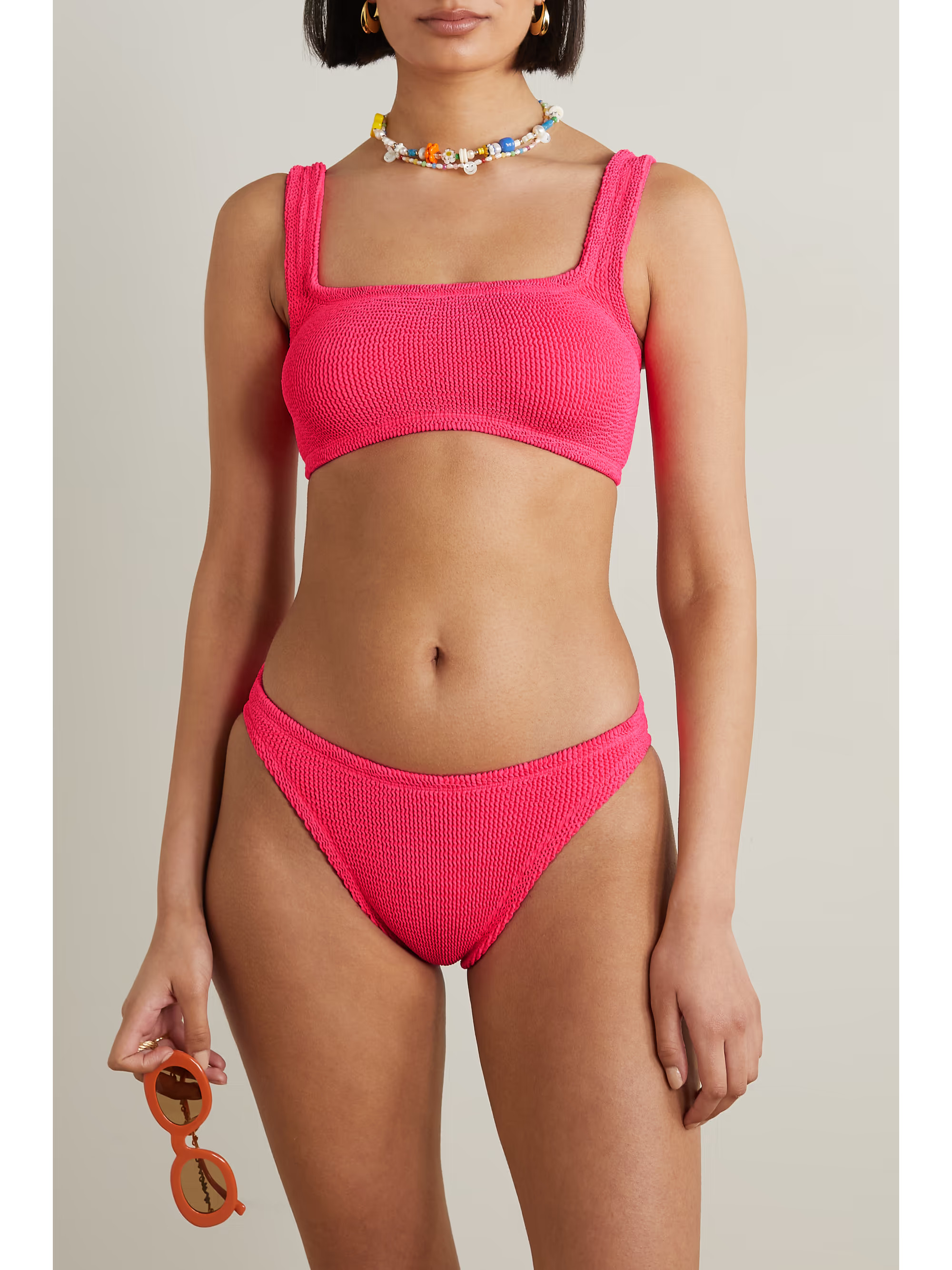 + NET SUSTAIN Xandra seersucker bikini | NET-A-PORTER (UK & EU)