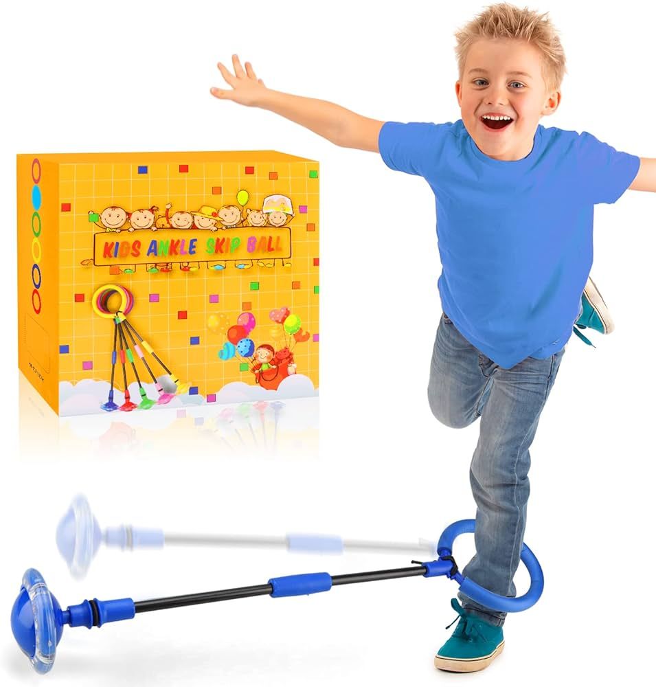 Chridark Ankle Skip Ball for Kids - Foldable Flash Wheel Skip Ball, Outside Game Toys for Kids & ... | Amazon (US)