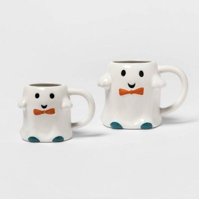 2pk Stoneware Figural Ghost and Mini Ghost Mugs - Hyde & EEK! Boutique™ | Target