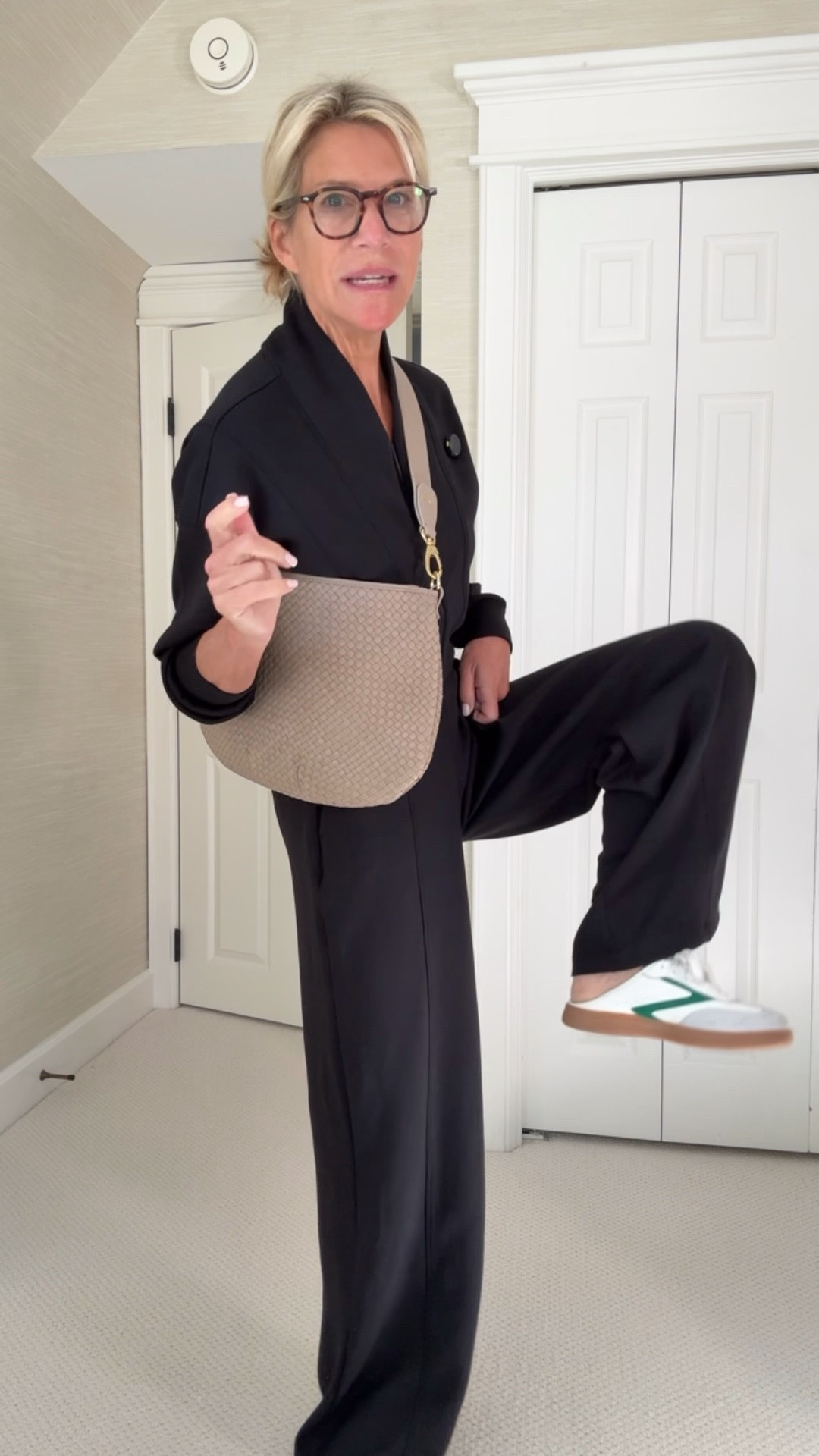 You can go anywhere is this fab long sleeve black jumpsuit!!  It’s perfect for lounging or going out AND it’s on sale today!! I’m in regular xs
Use code LTK20

#LTKootd #LTKOver40 #LTKSaleAlert