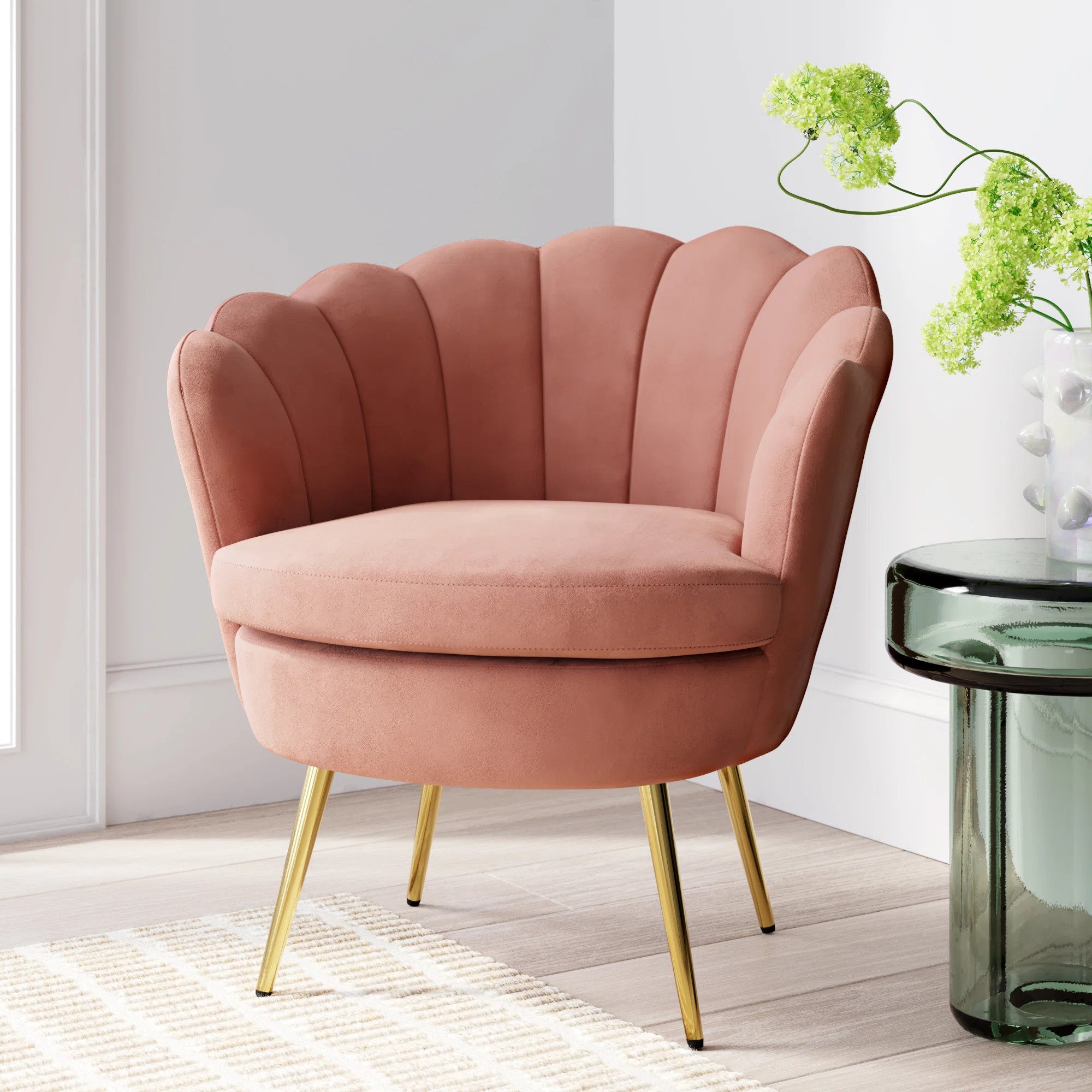Hendrix Velvet Accent Chair | Wayfair North America