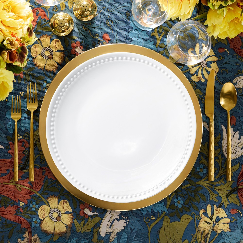 Pillivuyt Beaded Coupe Dinner Plates | Williams-Sonoma