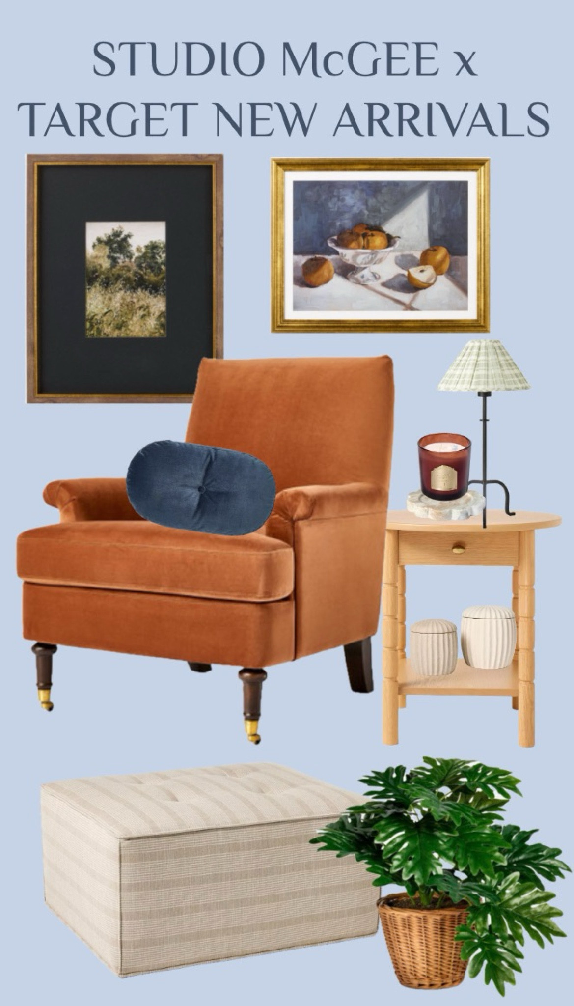 Studio McGee New Arrivals at Target! I love the casters on that chair and the marble tray under the candle is an awesome price!
………………..
home decor fall home decor traditional home decor side table end table decor under $20 decor under $50 fake plant faux plant planter basket ottoman coffee table playroom furniture navy pillow throw pillow fall decor trends gold frame art wall art matted wall art fruit art mcgee & co dupe mcgee and co dupe coffee table decor pottery barn dupe kitchen art living room decor living room art ribbed canister storage canister bathroom storage canister candle pleated lampshade target new arrivals target home decor target finds target Studio McGee Studio McGee at target gold home decor velvet chair velvet armchair velvet arm chair table lamp iron lamp small lamp 

#LTKFamily #LTKHome #LTKFindsUnder50