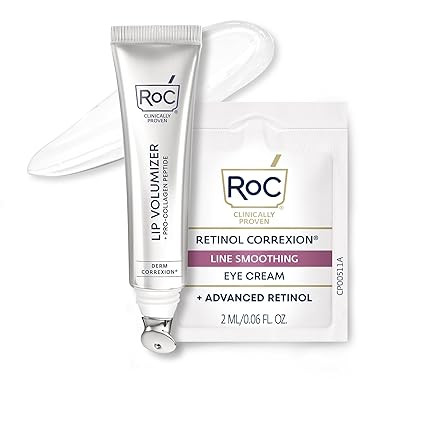 RoC Derm Correxion Lip Volumizer - Lip Plumper Peptide Treatment with Hyaluronic Acid & Vitamin E... | Amazon (US)