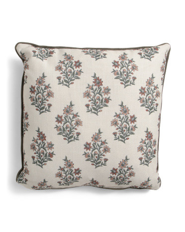 22x22 Garden Florals Oversized Overfilled Luxury Pillow | Polyester | Marshalls