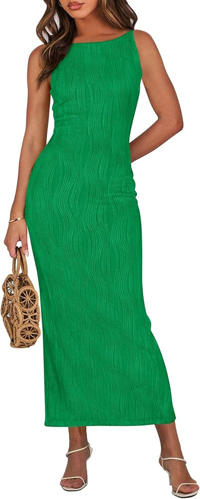 PRETTYGARDEN Womens Maxi Dress 2025 Summer Long Resort Wedding Guest Dresses Vacation Casual Body... | Amazon (US)