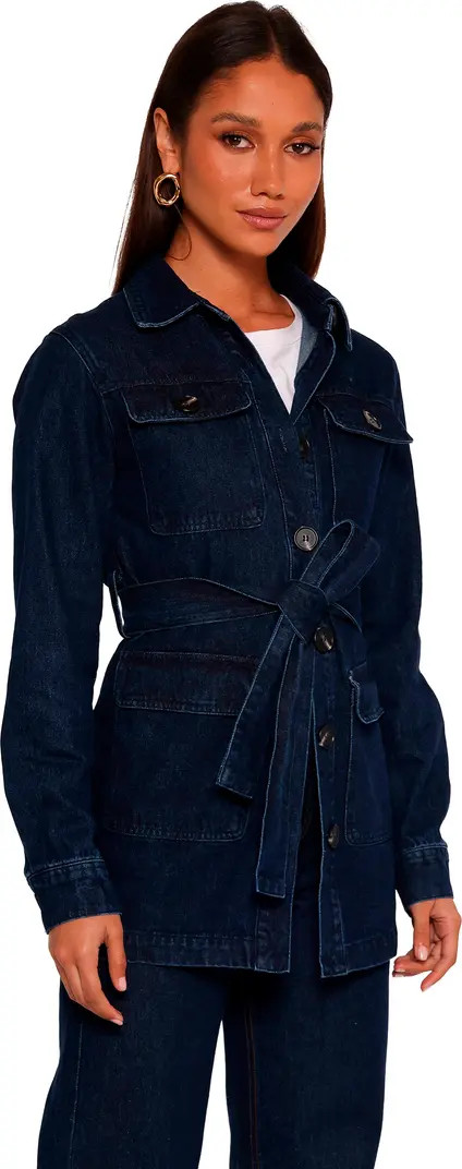 Nadine Tie Waist Denim Jacket | Nordstrom
