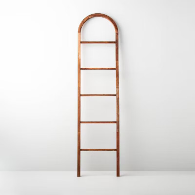 Arched Wood Blanket Ladder Rack Brown - Hearth & Hand™ with Magnolia | Target