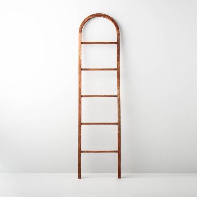 Arched Wood Blanket Ladder Rack Brown - Hearth & Hand™ with Magnolia | Target