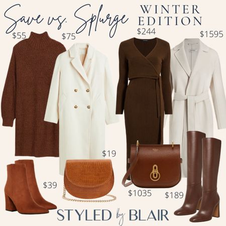 Save vs splurge winter edition - neutral winter outfit idea 

#LTKSeasonal #LTKstyletip #LTKsalealert