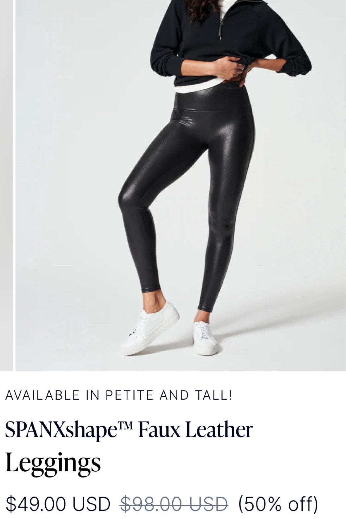 All spanx faux leather leggings are 50% off for Black Friday! Normally $100 but marked down to $49. Literally never seen them priced that low!!! I wear faux leather leggings all the time!! I’ll link my amazon pair as well for an even more budget friendly pair! They are amazing as well.

#LTKCyberWeek #LTKStyleTip #LTKSaleAlert