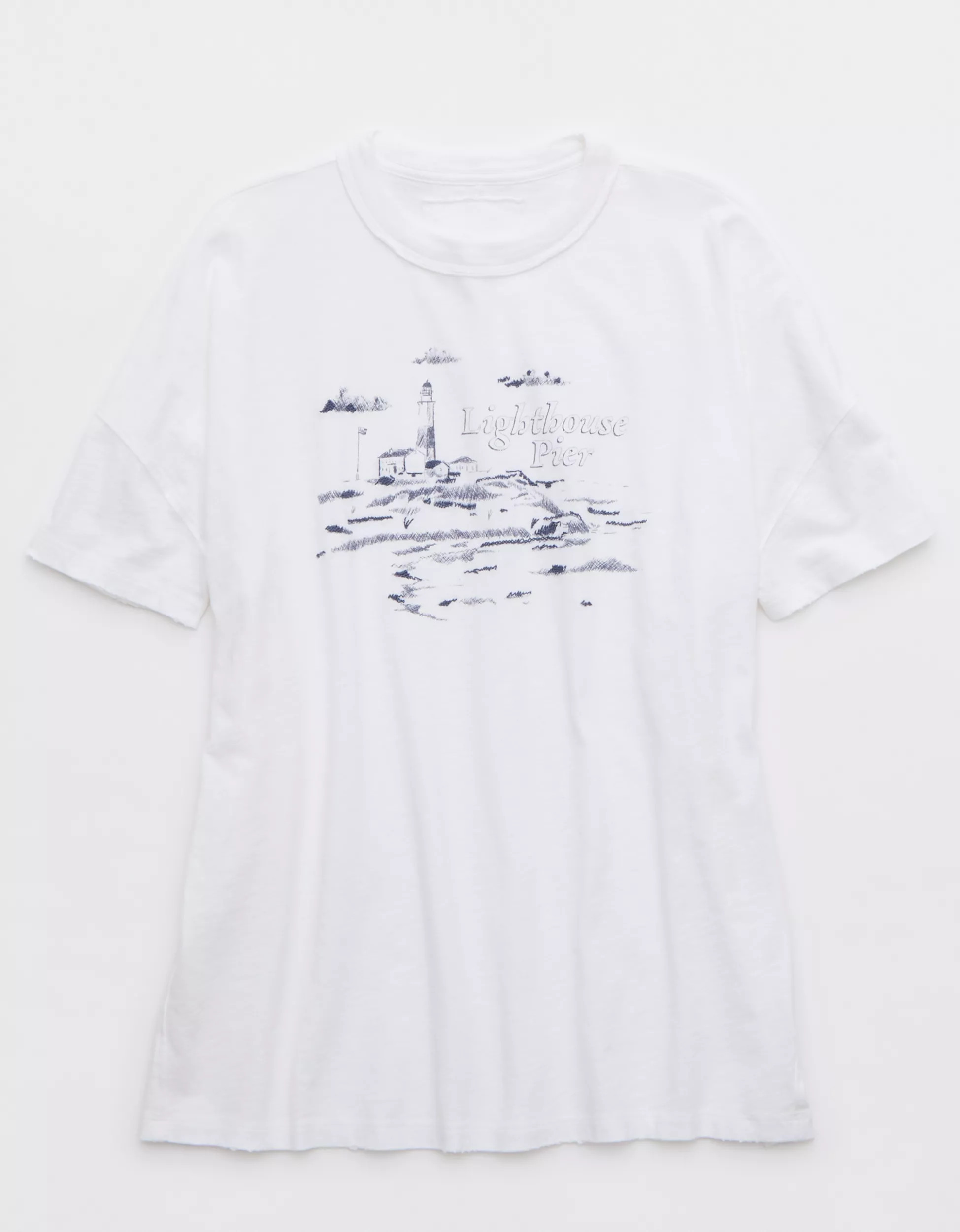 Aerie Oversized Crew Boyfriend T-Shirt | American Eagle Outfitters (US & CA)