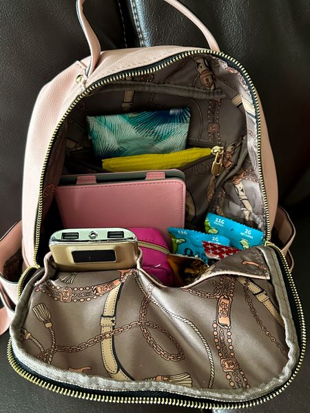 Things in my travel backpack that just make sense 👏🏽 Savory and sweet snacks with protein, power bank, kindle to read the acotar and throne of glass series during the longer travel moments, deodorant wipes, cough drops, lip balm, and more! 

#LTKStyleTip #LTKTravel