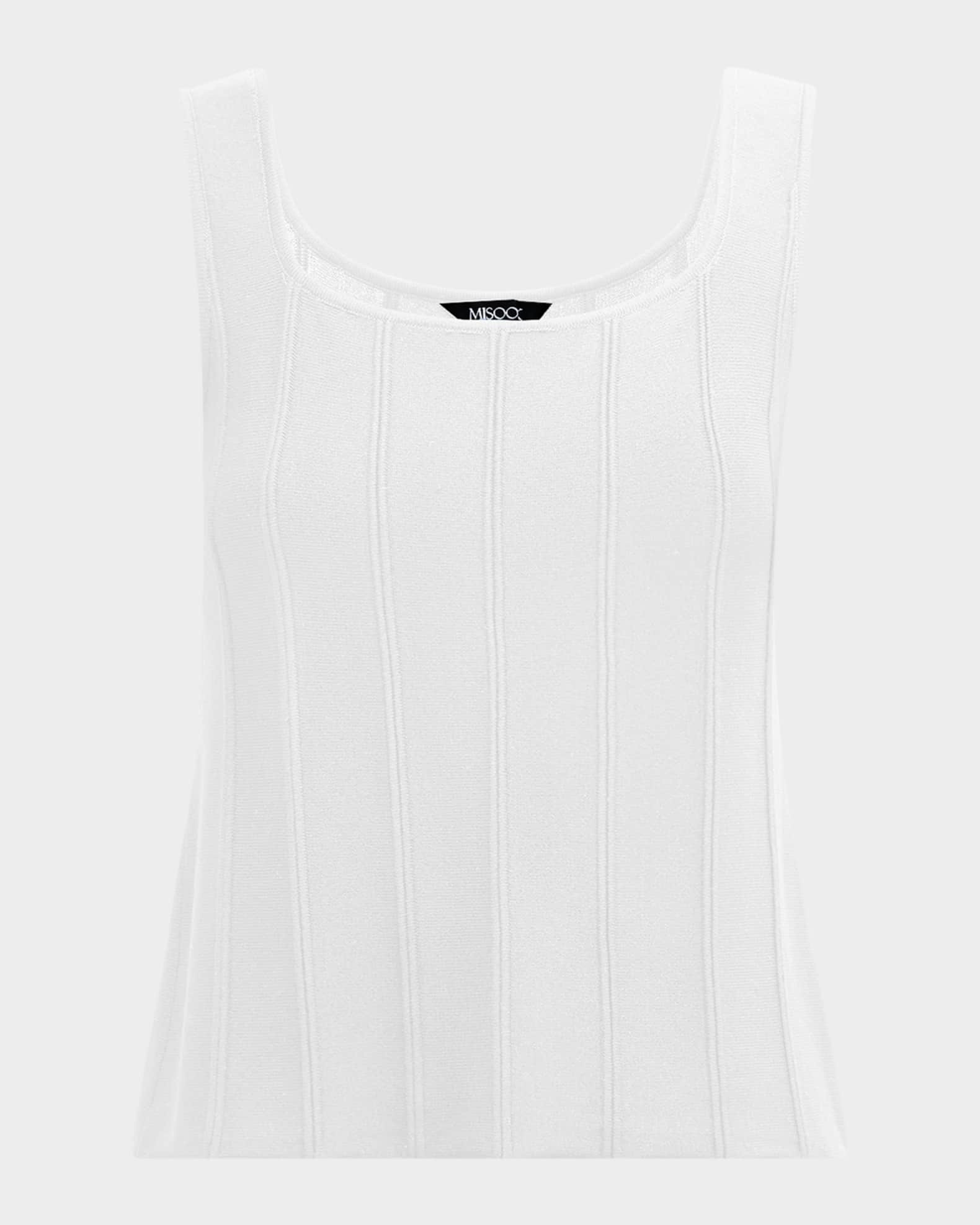 Misook Ribbed Scoop-Neck Knit Tank | Neiman Marcus