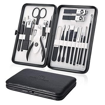 Keiby Citom Professional Stainless Steel Nail Clipper Travel & Grooming Kit Nail Tools Manicure &... | Amazon (US)