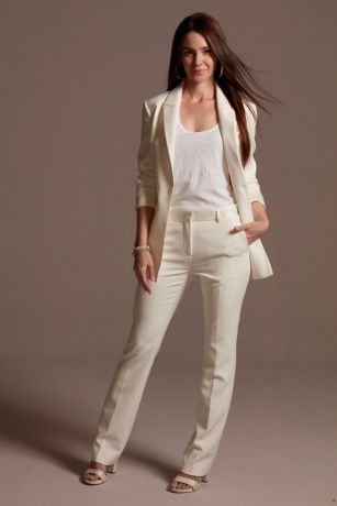 Single Button Relaxed Fit Suit Jacket | Davids Bridal