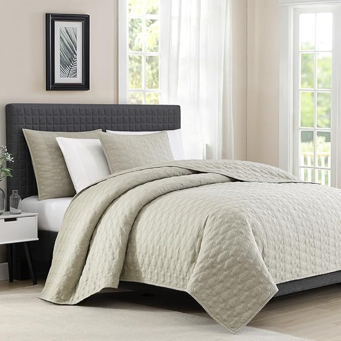 BOURINA Reversible Bedspread Coverlet Set-Microfiber Lightweight Comforter 3-Piece Quilt Set King... | Amazon (CA)