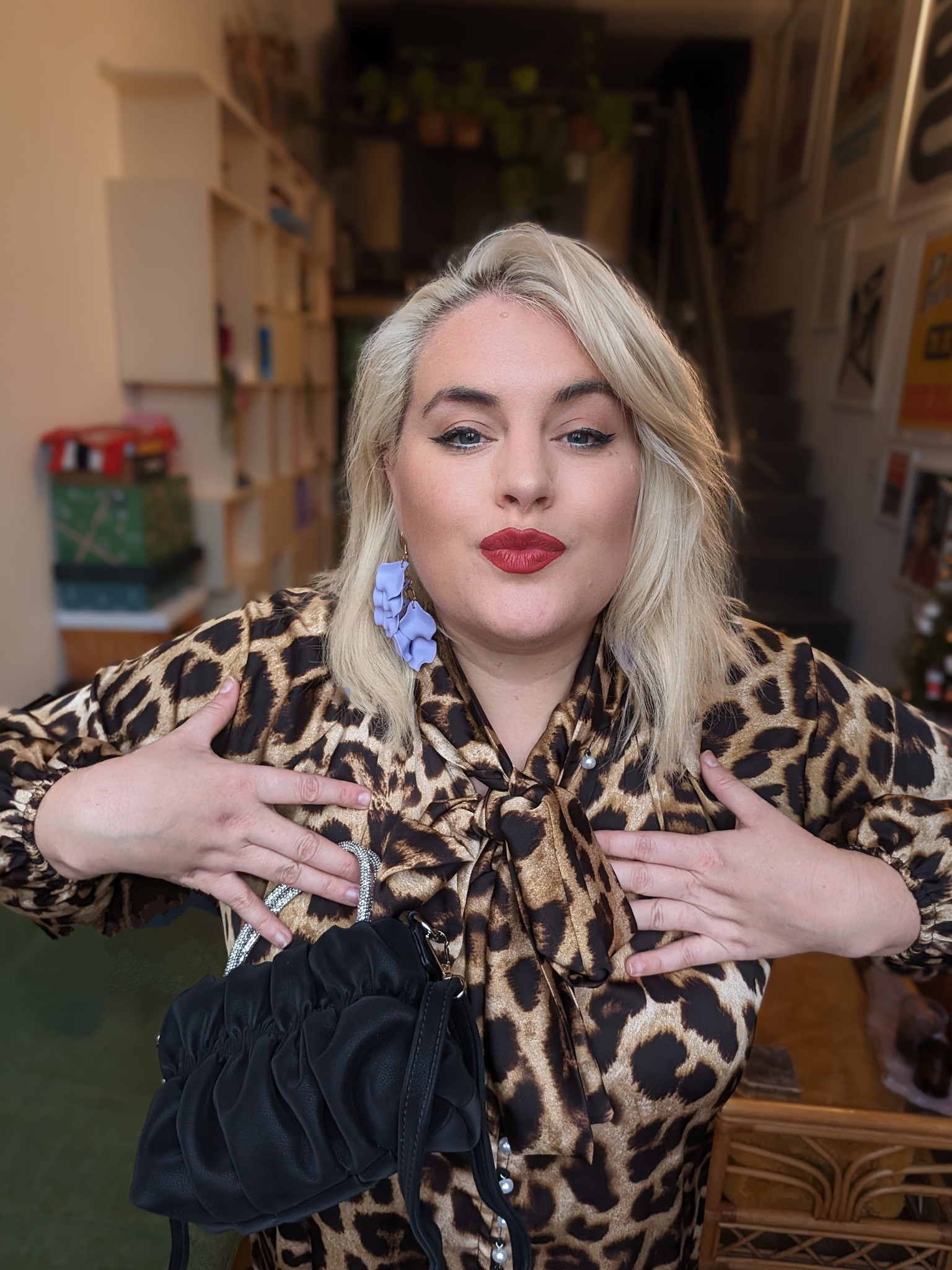 Leopard print always for the win. Shop your preloved festive Christmas New Year’s Eve look from eBay this season 

Diamanté plus size curves lilac Zara pearls black handbag second hand Anthropologie rixo 

#LTKSeasonal #LTKplussize #LTKfindsunder50