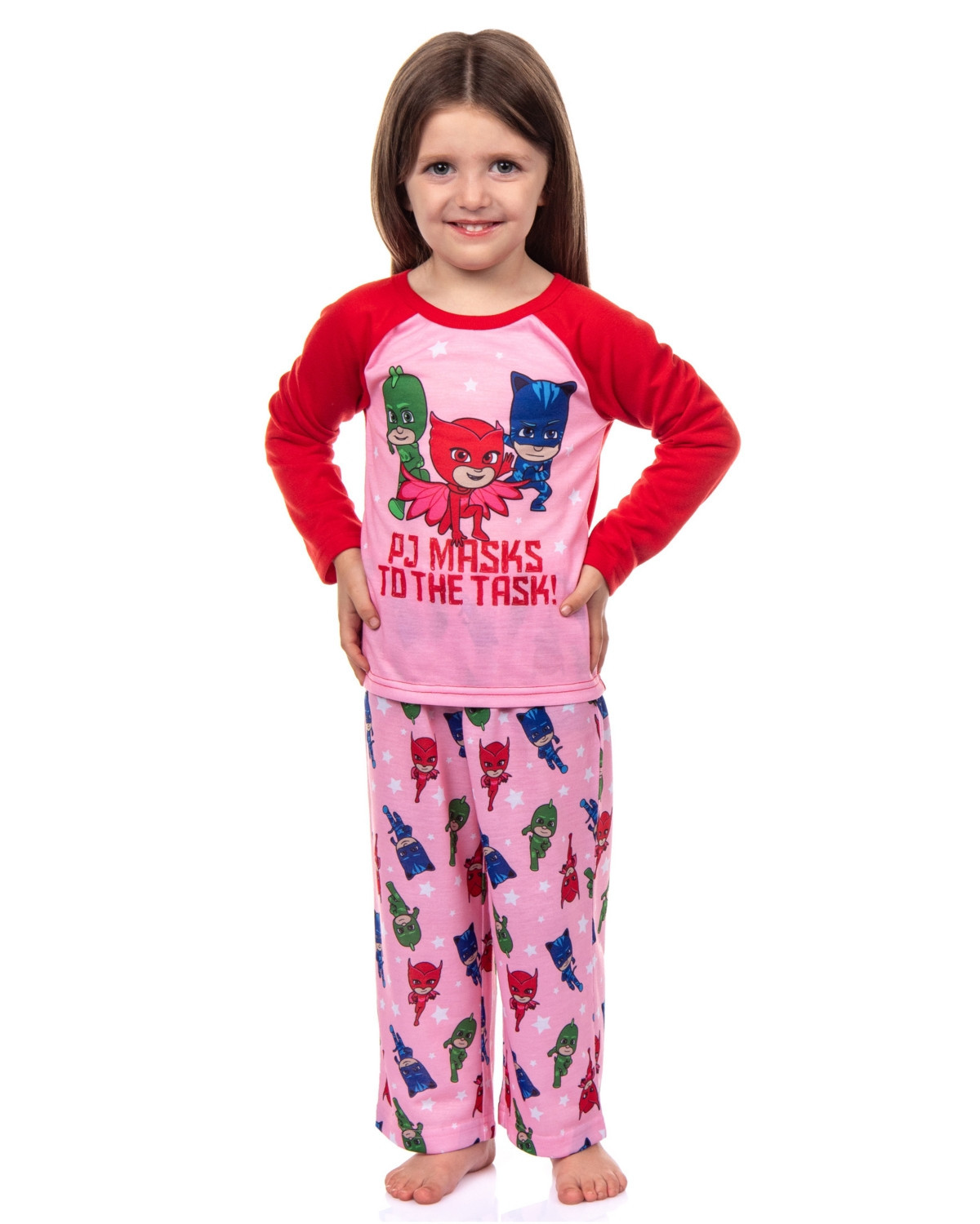 Pj Masks Toddler Girls Pajamas Gekko Catboy Owlette To The Task Heroes 2 Piece Set | Macy's