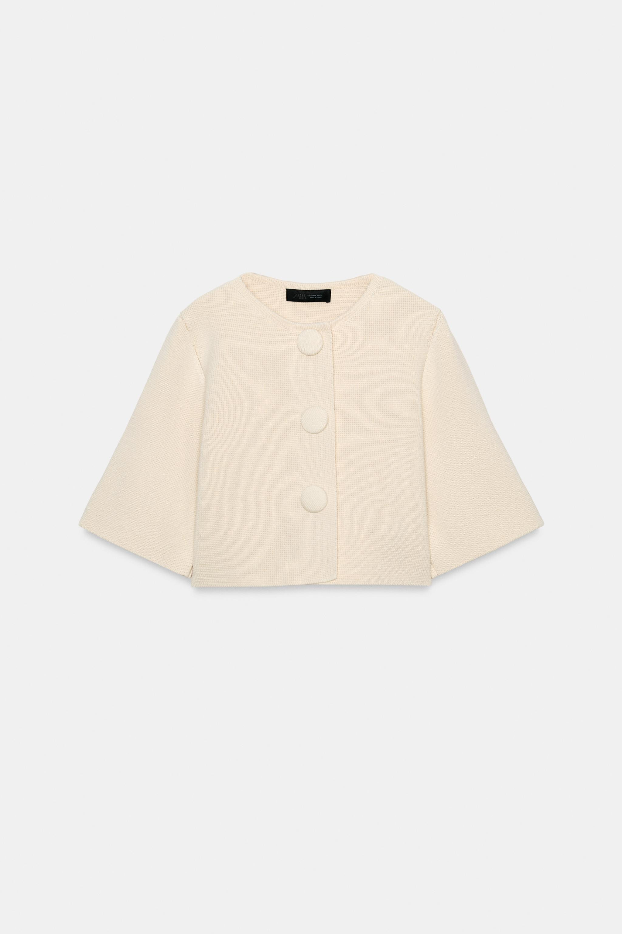 CROPPED KNIT CARDIGAN | Zara UK